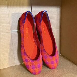 Rothy's Vibrant Red and Pink Flats